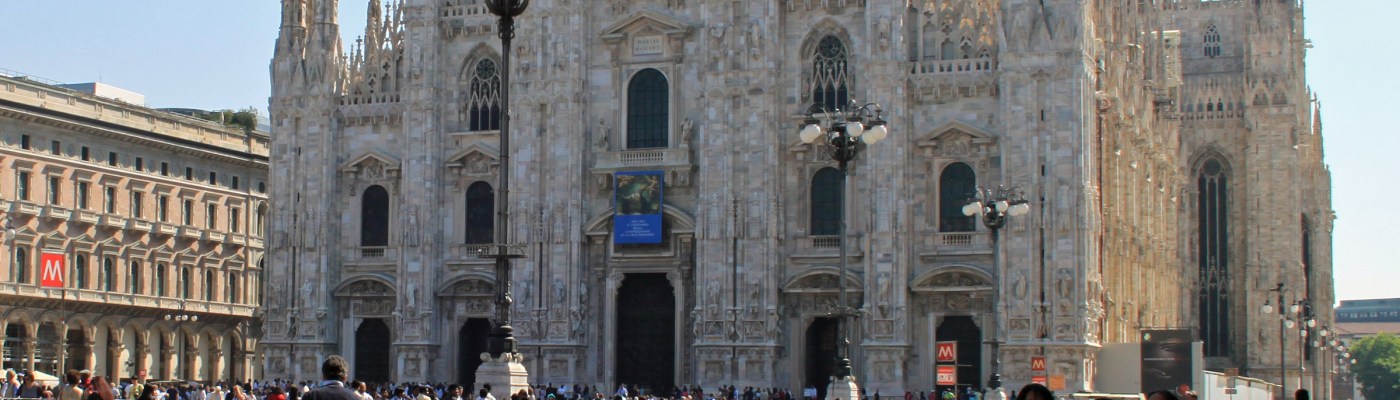 View of the famous Milan Cathedral