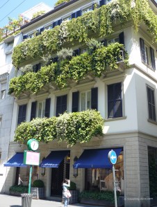 One of Via Montenapoleone designers shops