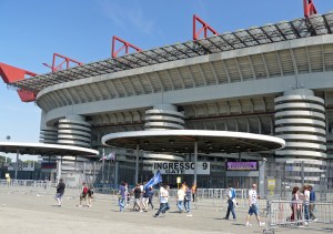 View of Milan's San Siro Stadium