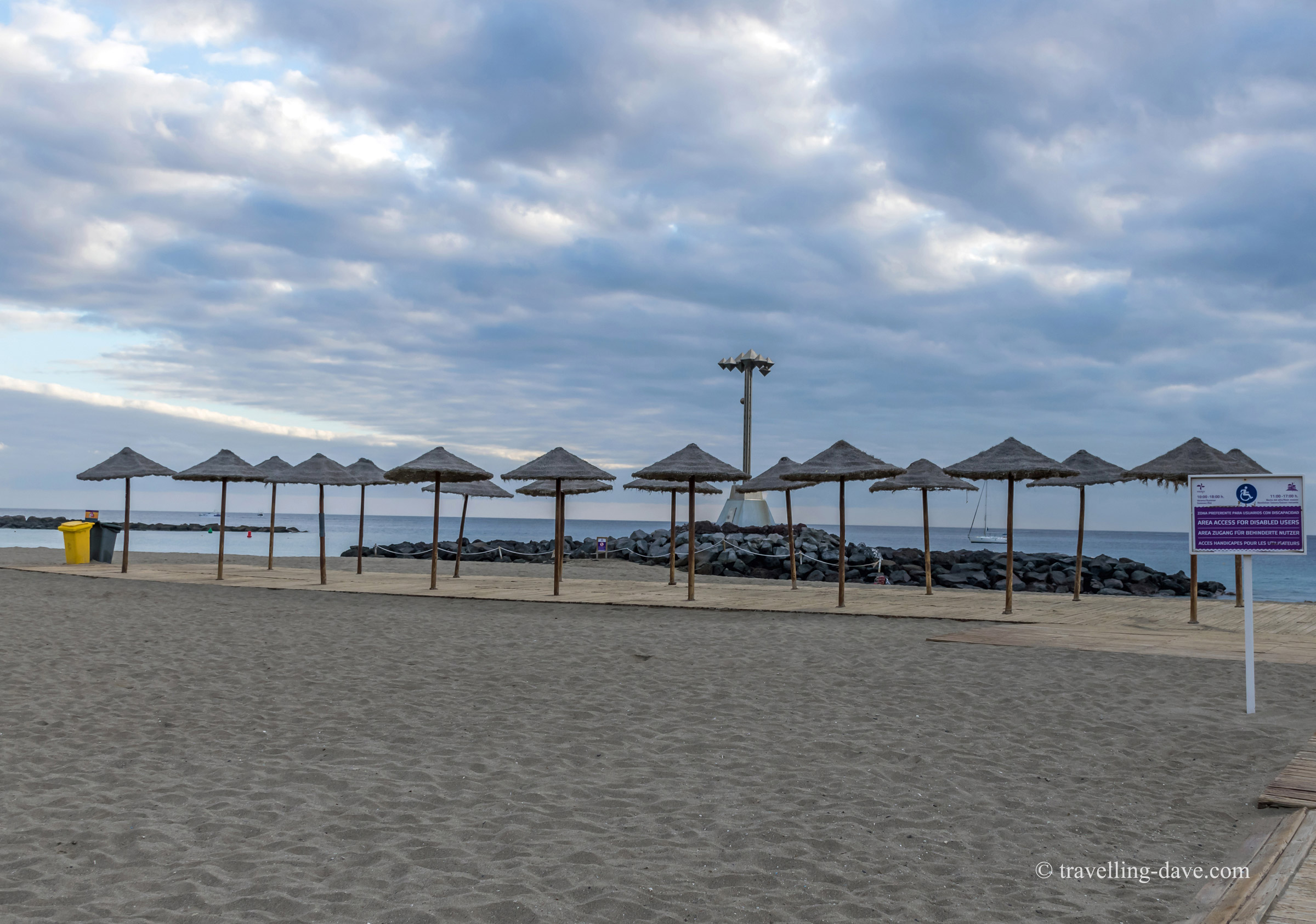 Beach umbrellas in Tenerife