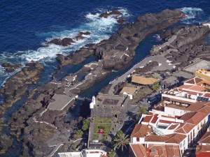 View of the rock pools of Garachico