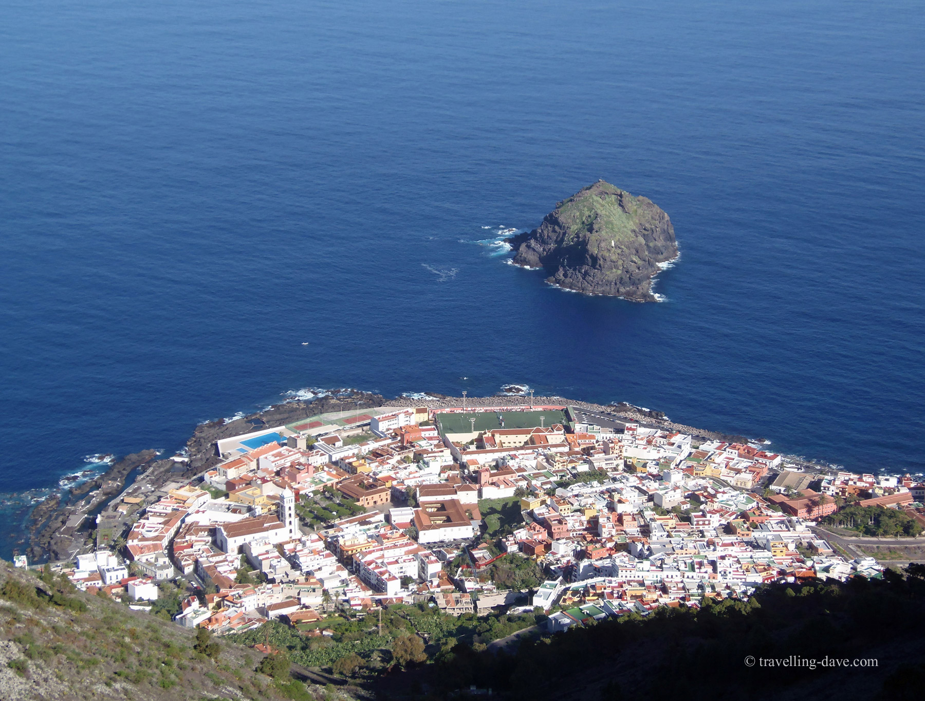 View of the village of Garachico