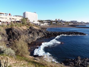 The coast at Playa de Las Americas