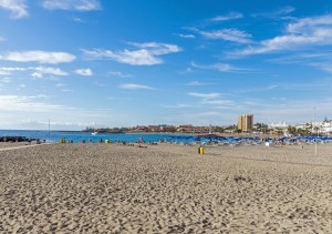 View of Las Vistas Beach in Tenerife