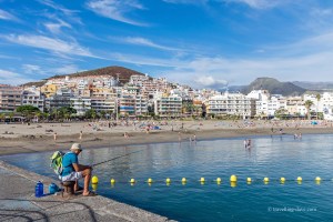 View of the village of Los Cristianos
