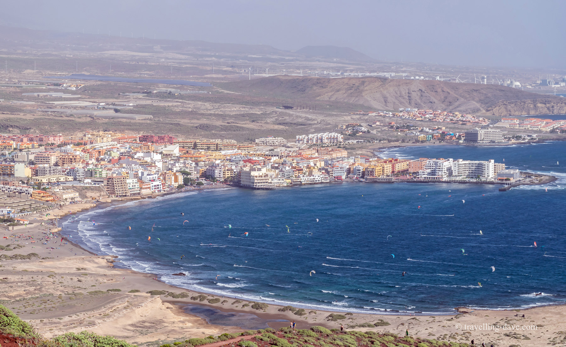 View of the village of El Medano
