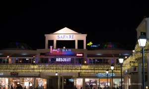 One of Tenerife shopping centers in the evening