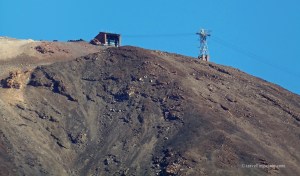 View of the upper station of the Teide cable car