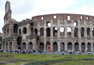 View of the Colosseum in Rome