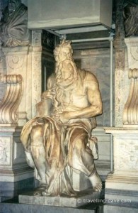 Michelangelo famous Moses statue