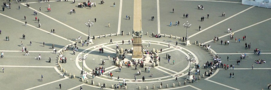 View of St.Peter's Square from the dome
