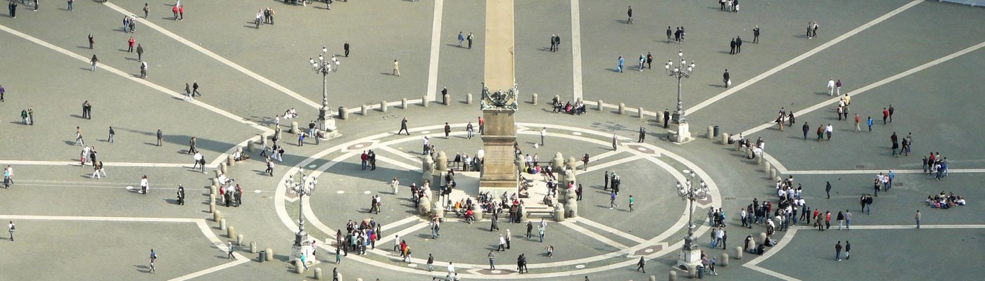 View of St.Peter's Square from the dome