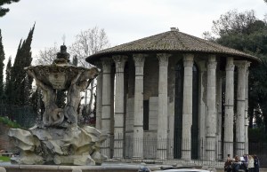 View of Rome's Vesta Temple