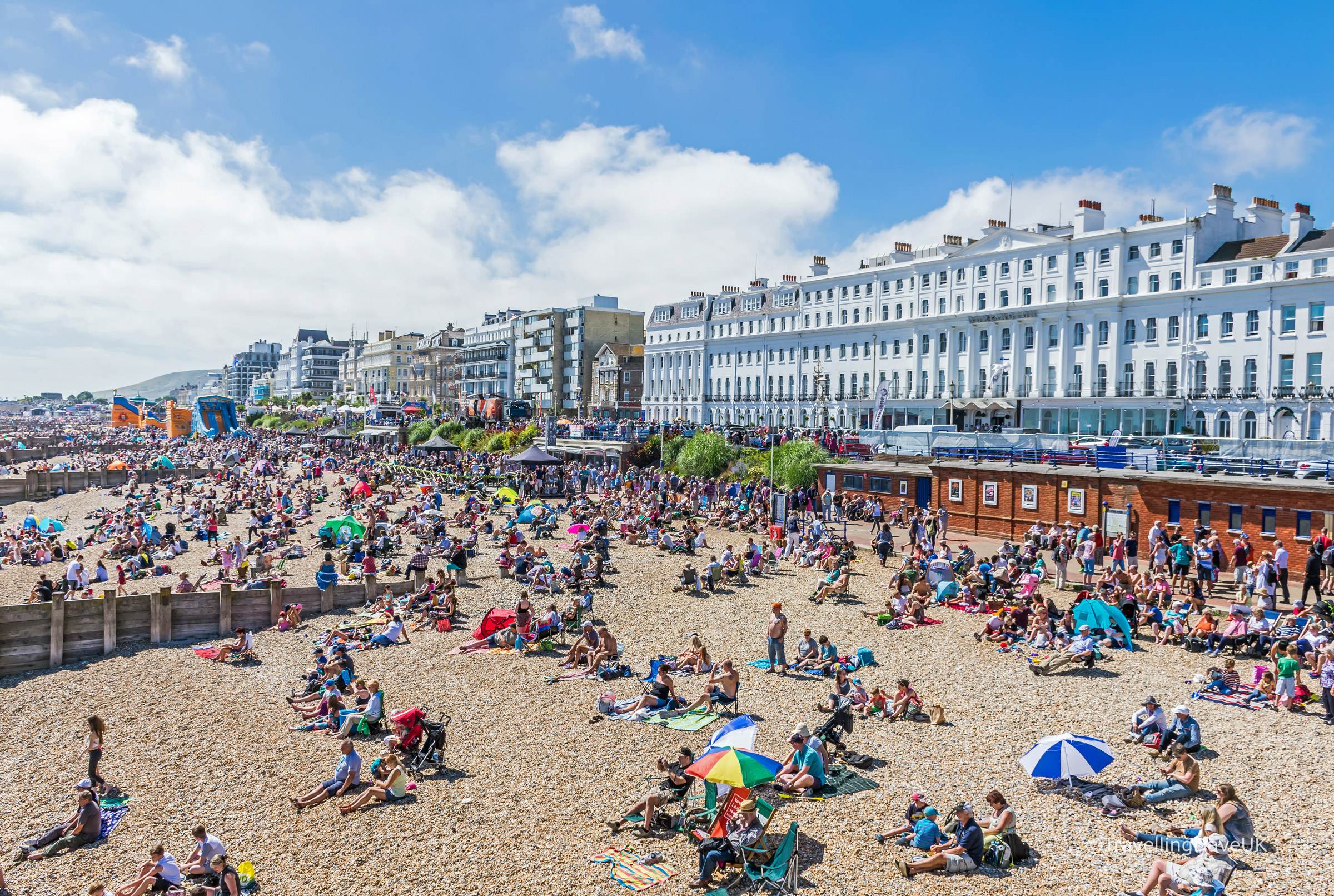 The beach seen from Eastbourne Pier