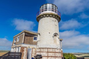 Looking up at Belle Tout Lighthouse