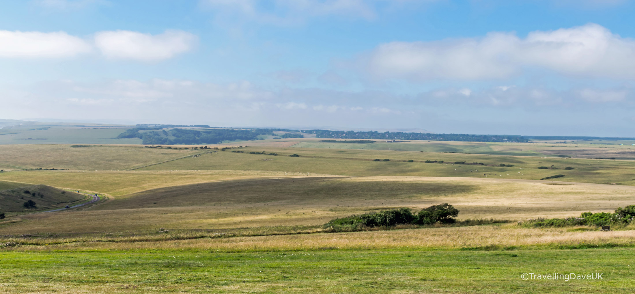 Panoramic view of the South Downs