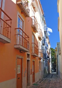 One of the Alfama District narrow street