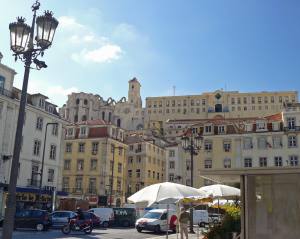 View of Lisbon Barrio Alto District