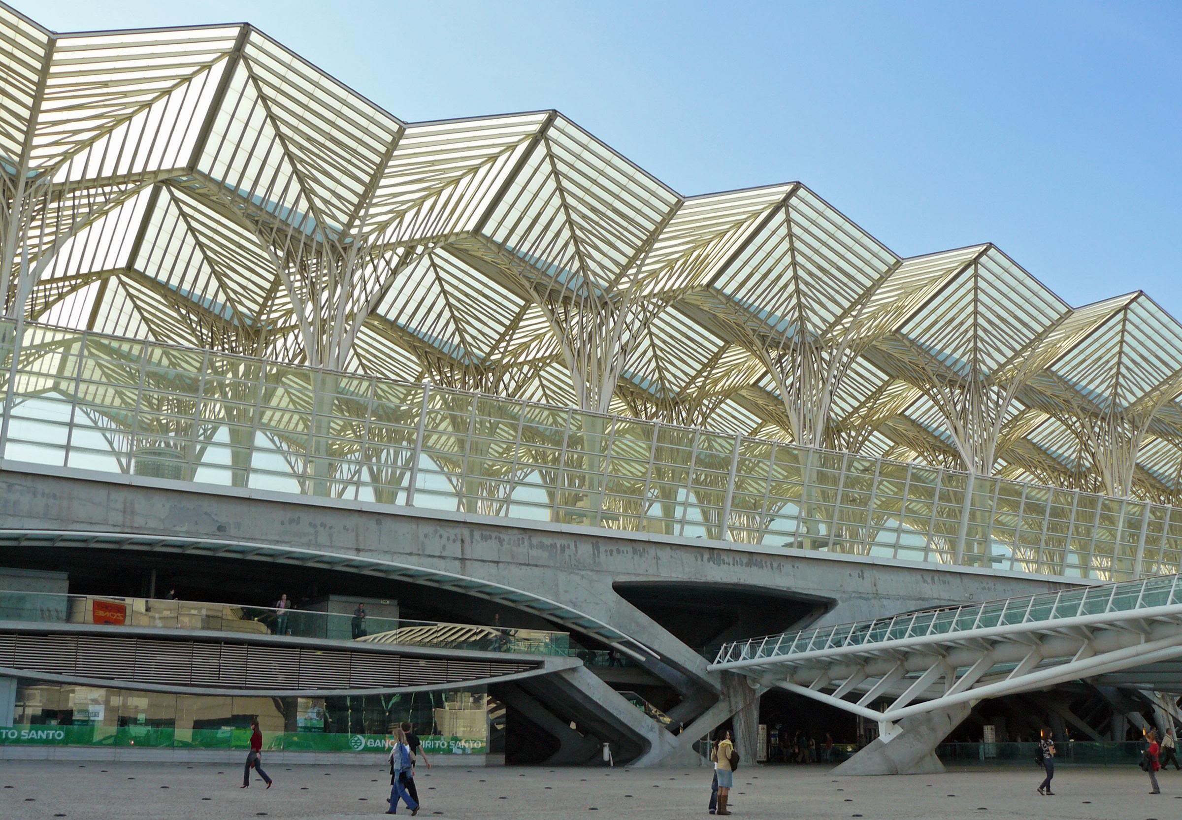 View of Lisbon Oriente Station