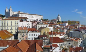 Churches and rooftops of Lisbon
