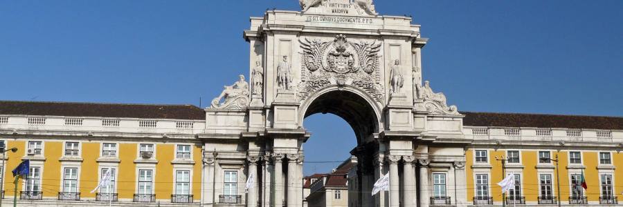 View of Lisbon Rua Augusta Arch