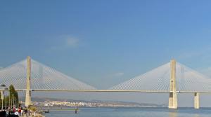 View of Lisbon Vasco de Gama Bridge