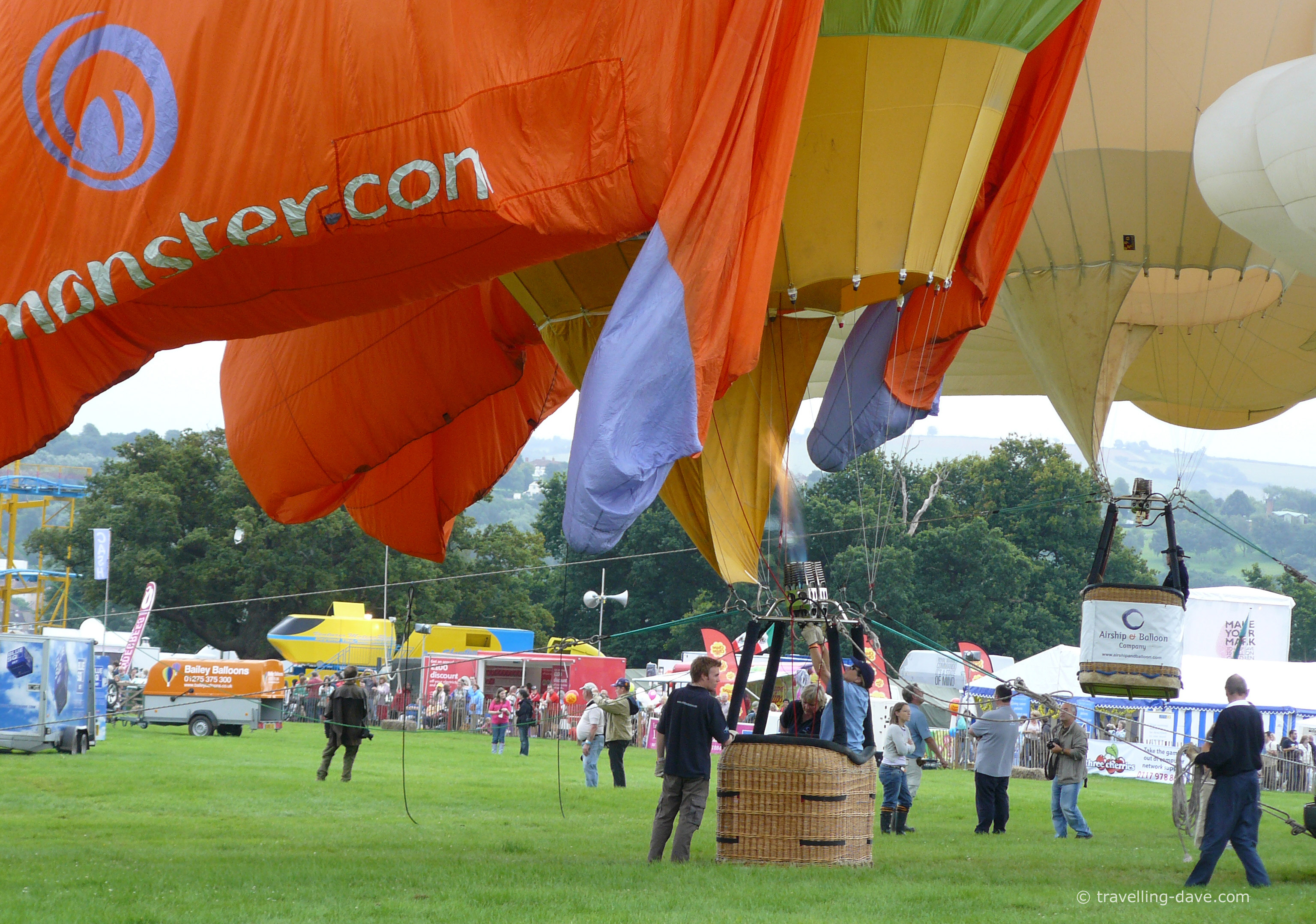 Colorful canopies at Bristol International Balloon Fiesta