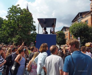 A police platform at Notting Hill Carnival