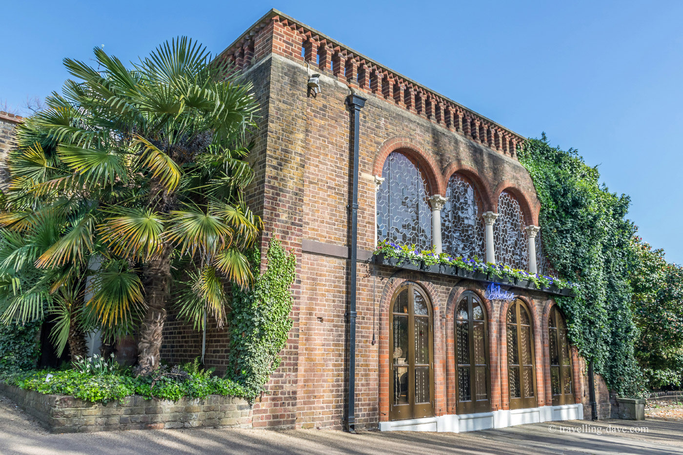 View of Holland Park Belvedere Restaurant