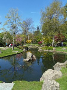The pond at Holland Park Kyoto Garden