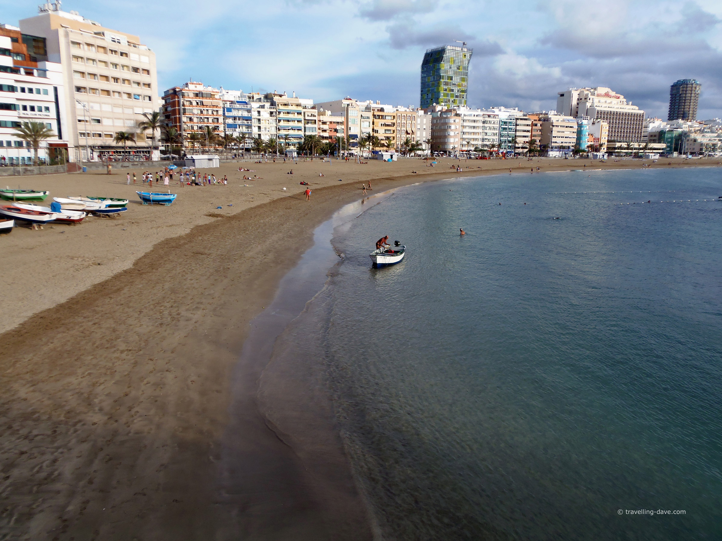 Panoramic view of Las Canteras Beach