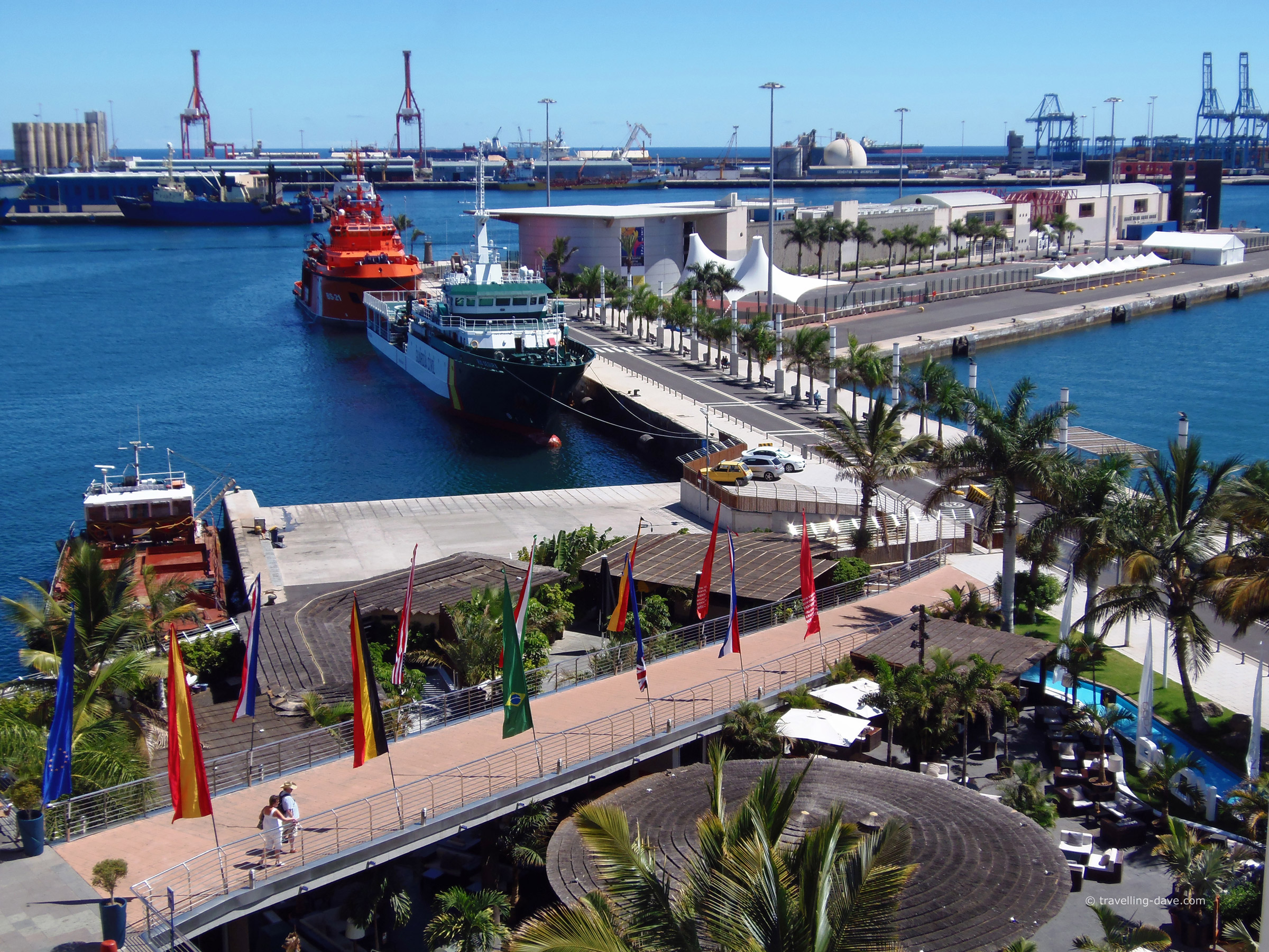 Boats in the harbour at Las Palmas de Gran Canaria