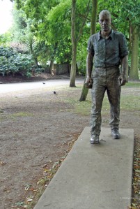 Holland Park Walking Man sculpture