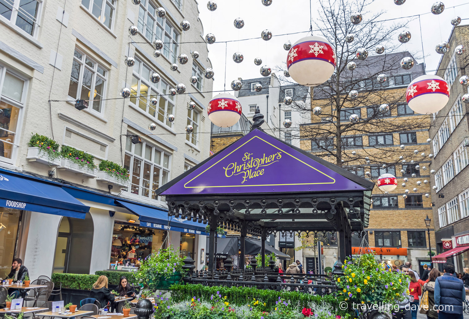St.Christopher's Place at Christmas