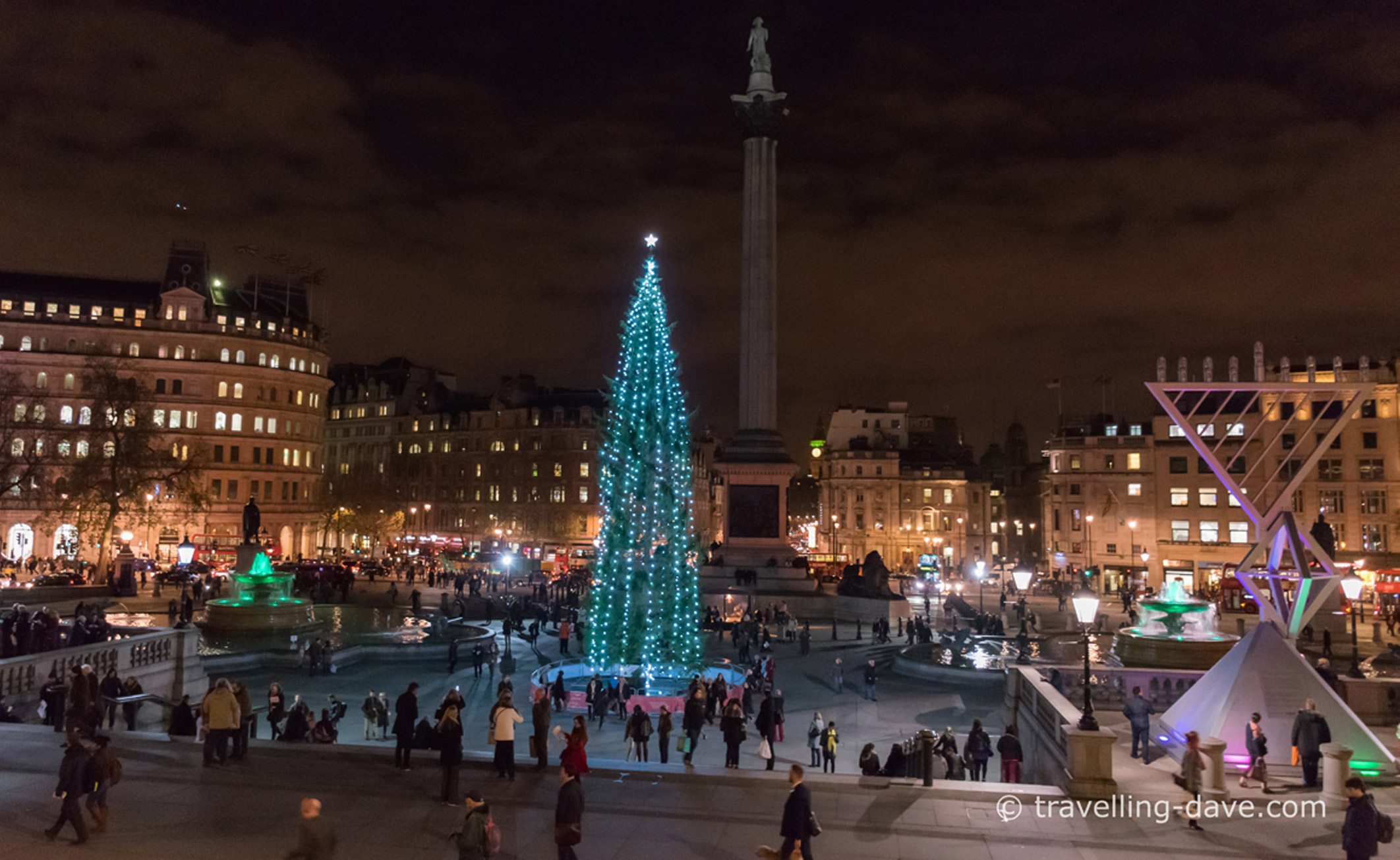 Evening at Trafalgar Square