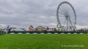View of Winter Wonderland from Hyde Park