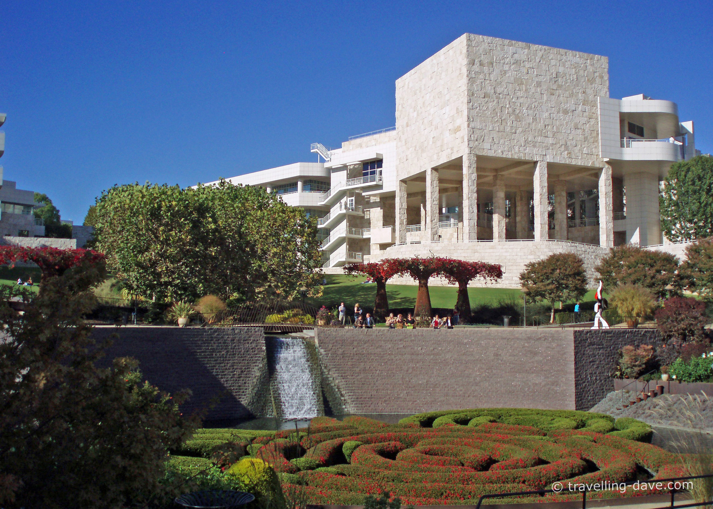 View of the Central Garden at the Getty Center