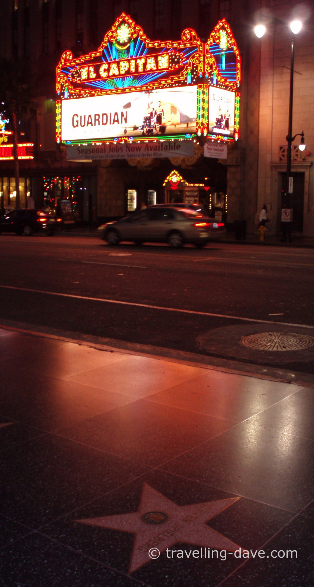 View of Hollywwod's El Capitan Theater