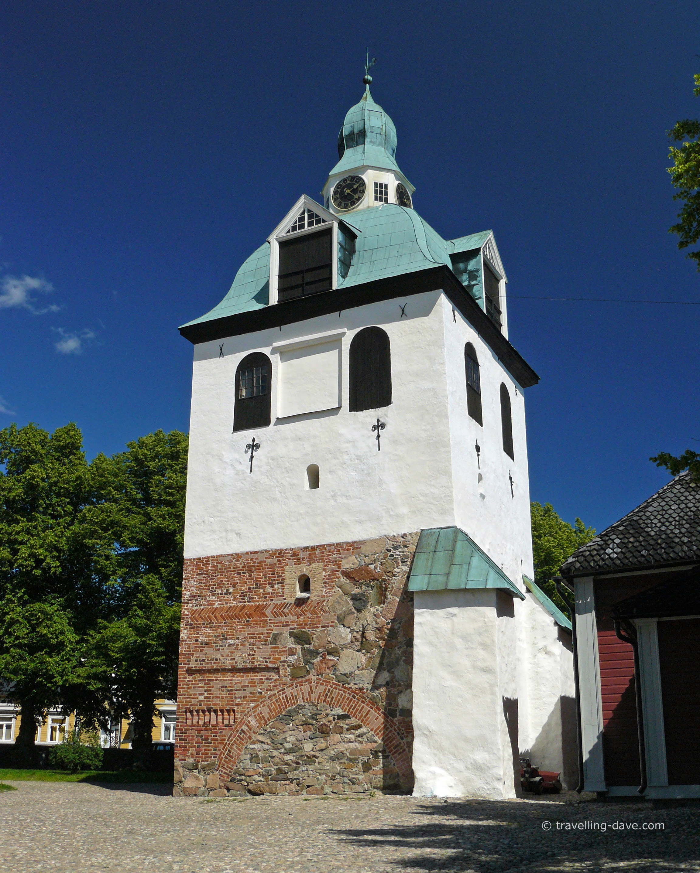 The bell tower next to Porvoo Cathedral