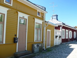 Some of the houses in Porvoo Old Town