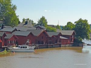 Porvoo famous red warehouses