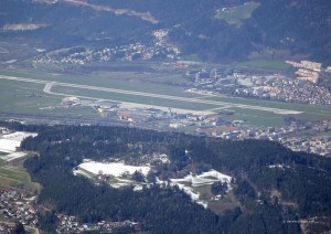 View of the airport at Innsbruck