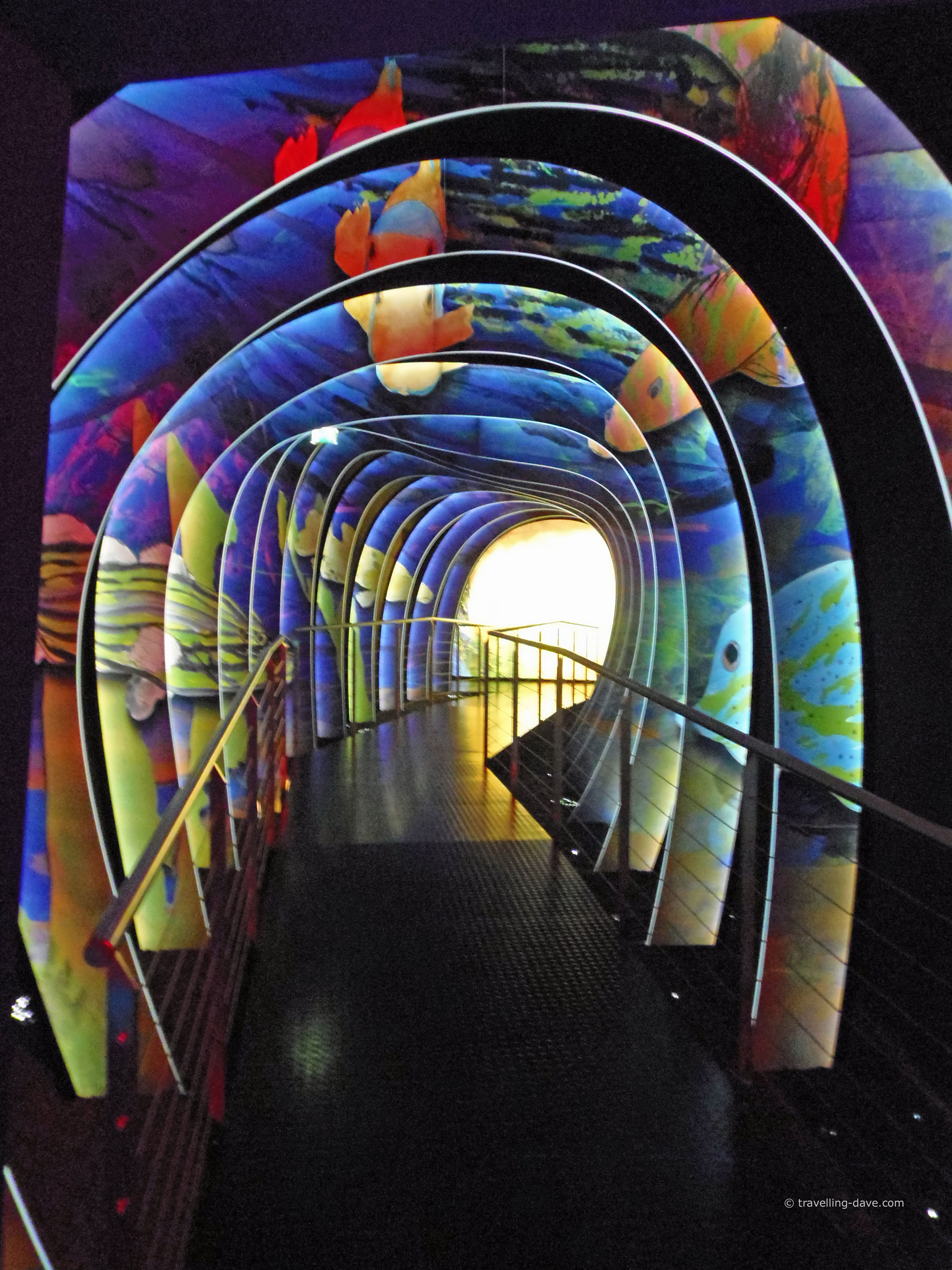 A colorful passage inside Swarovski World