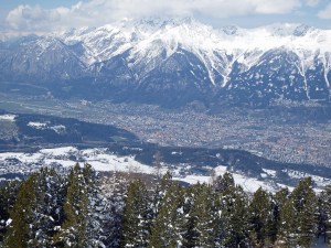View from the upper station of the Patscherkofel cable car