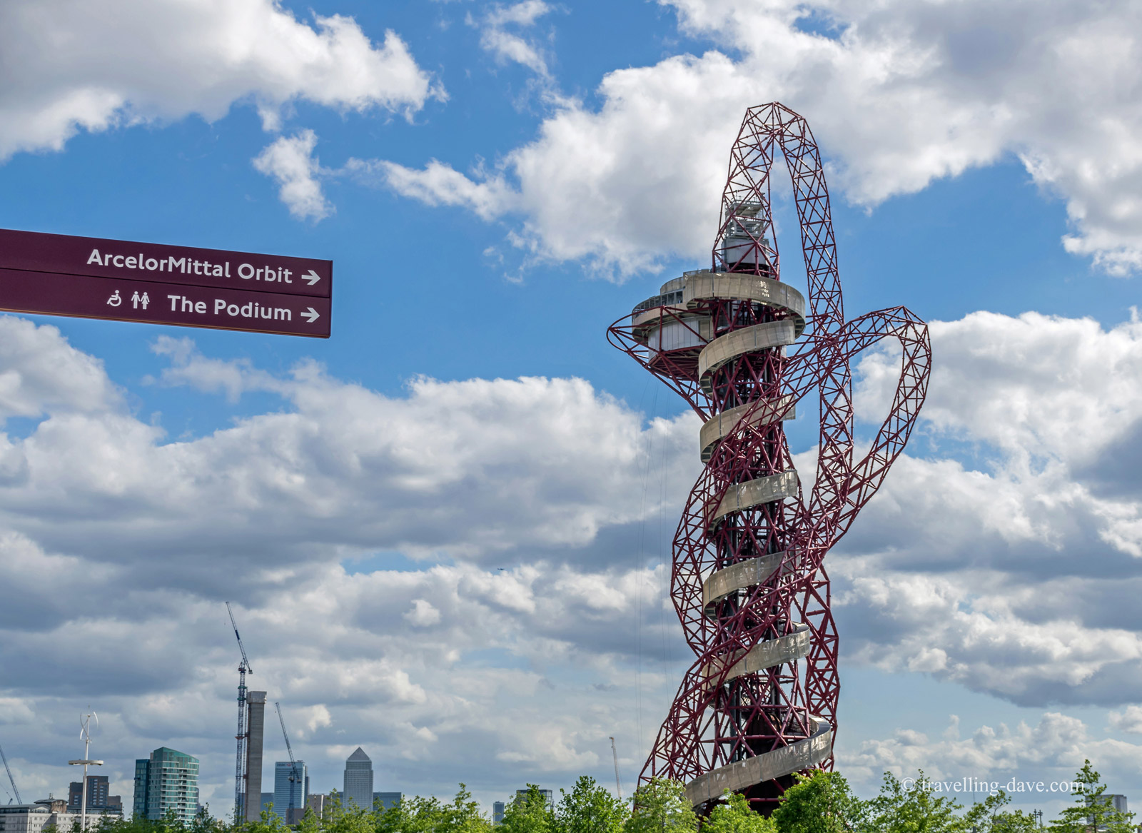 View of London's ArcelorMittal Orbit