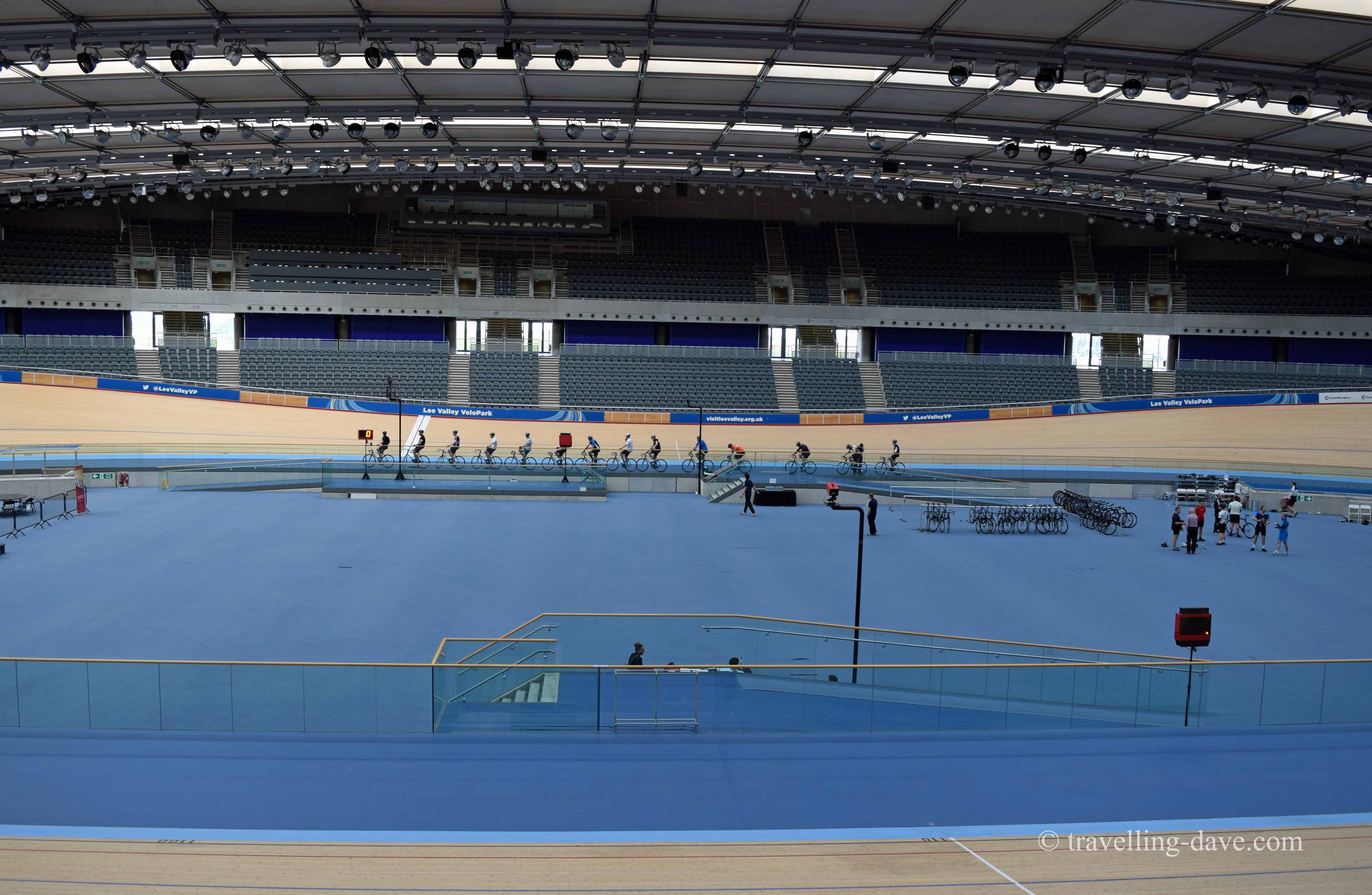 View from inside London's velodrome