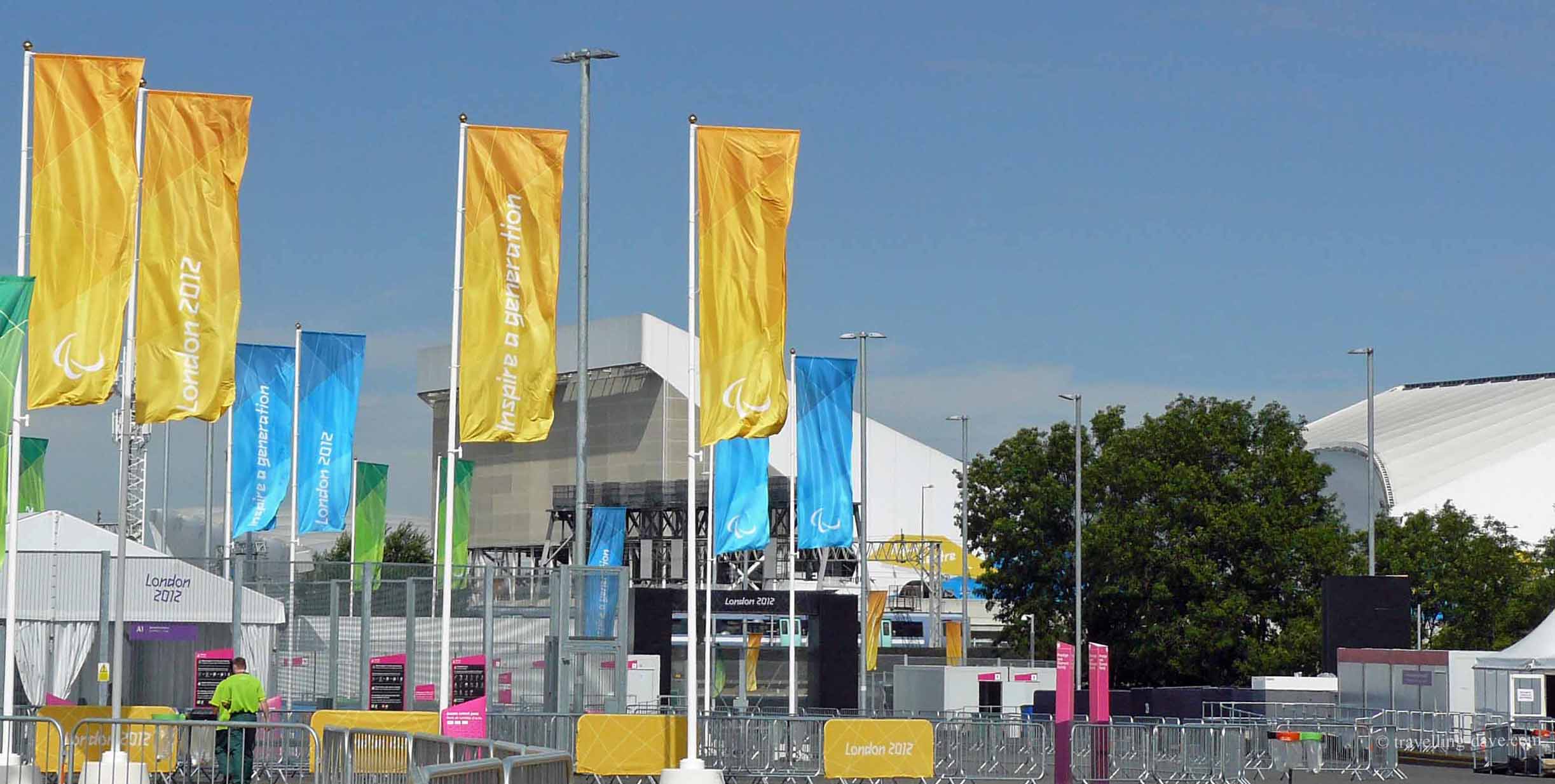 Flags for the 2012 Olympic Games in London