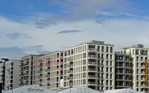 View of buildings of the London 2012 Olympic Village