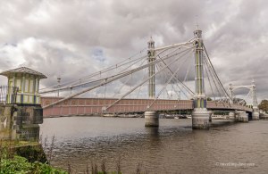 View of London's Albert Bridge