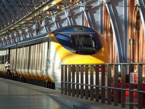 View of a Eurostar train